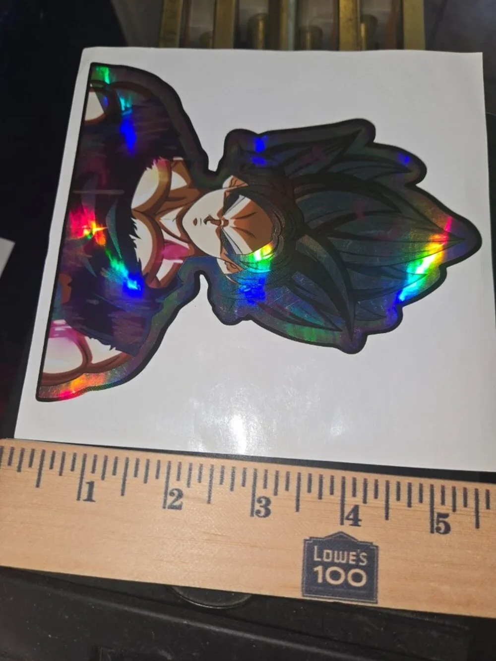 Dragonball Z Ultra Instinct Goku Holographic Car Sticker Decal Peeker V 1